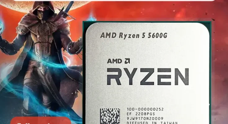 AMD Ryzen 5 5600G R5 5600G 3.9GHz 6 코어 12 스레드 65W CPU 프로세서 L3 = 16M 100-000000252 소켓 AM4