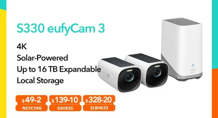 Eufy-보안 S330 eufyCam 3 태양 전지 패널