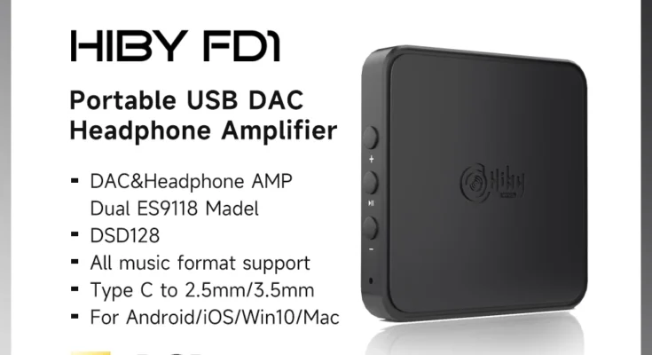 HiBy FD1 C타입 USB DAC 헤드폰 앰프 디코더