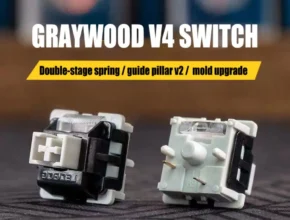 LEOBOG GrayWood V4 스위치 선형 POM HIFI 스위치