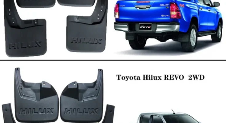 Toyota HILUX VIGO/REVO 4WD 2WD 2015-2019 용 머드 플랩 펜더 스플래시 가드