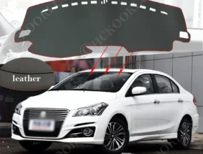 Suzuki Ciaz 용 PU 가죽 2014 2015 2016 2017 2018 Maruti 스포츠 미끄럼 방지 매트 대시 보드 커버 패드 Sunshade Dashmat Protect Car