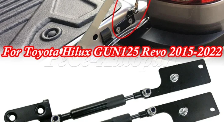 Toyota Hilux GUN125 Revo 2015-2021 자동차 리어 테일게이트 슬로우 다운 지지대 로드 리프트 스트럿바 가스 충격 댐퍼