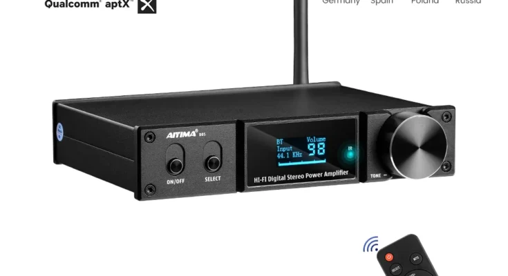 AIYIMA-D05 5.0 블루투스 사운드 앰프 120W × 2 HIFI 2.1 채널 디지털 파워 앰프