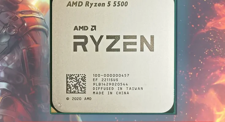 AMD Ryzen 5 5500 R5 5500 3.6 GHz 6 코어 12 스레드 CPU 프로세서