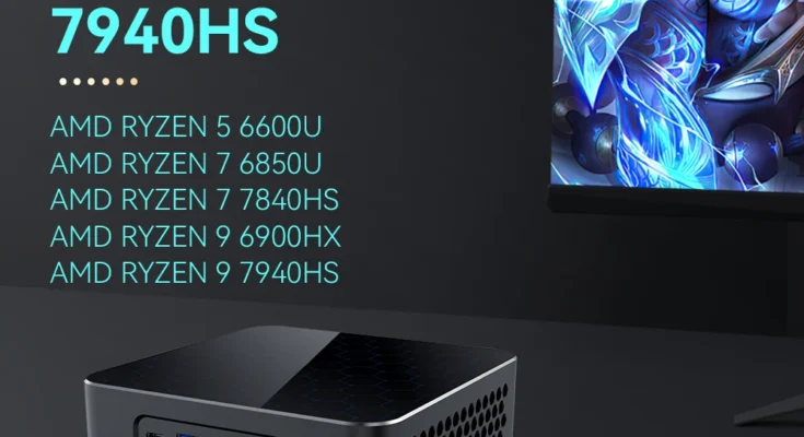 AMD 라이젠 9 7940HS 7840HS 미니 PC