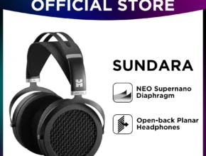 HIFIMAN SUNDARA 오버 이어 풀 사이즈 평면 마그네틱 헤드폰 (검정색)