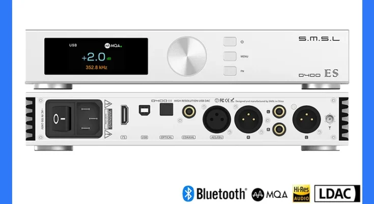 SMSL D400ES 오디오 디코더 MQA-CD DAC 칩