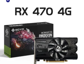 SOYO 그래픽 카드 AMD Radeon RX470 4G GDDR5 256 비트 비디오 카드