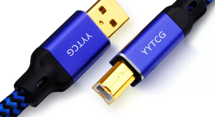 YYTCG 하이파이 USB 케이블 DAC A-B A-C A-A C-B C-C 알파 6N OCC 디지털 AB 오디오 A to B 하이엔드 타입 A 에서 B 타입 하이파이 데이터 케이블